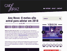 Tablet Screenshot of caiobraz.com.br